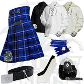 Battle Of Kilts Men’s Tartan Kilt Outfit – 8-Piece Scottish Set with Premium Accessories